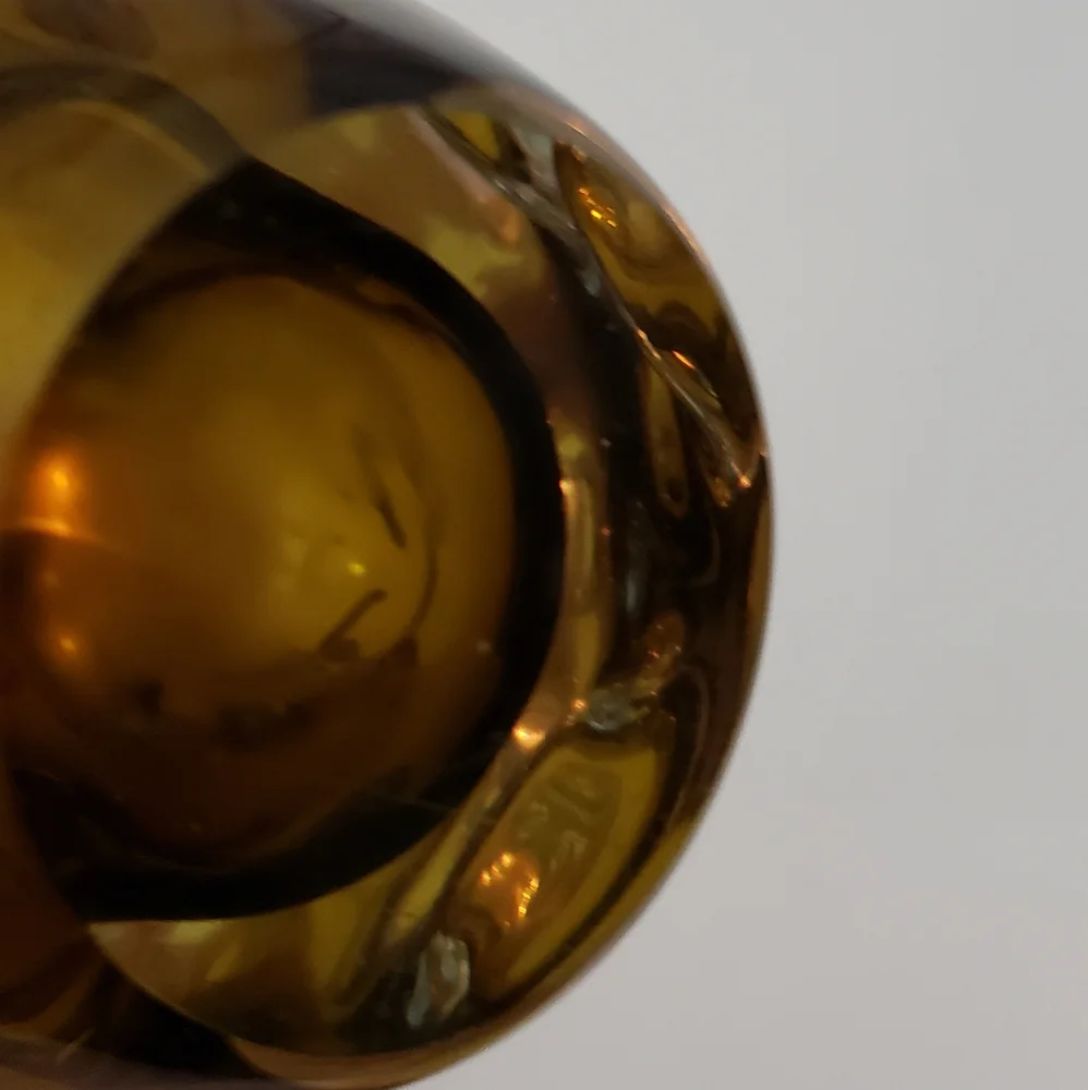 Art Glass Hand Blown Vase Single Stem